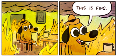 This is fine meme
