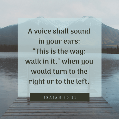 God will reveal his plan, if we listen.