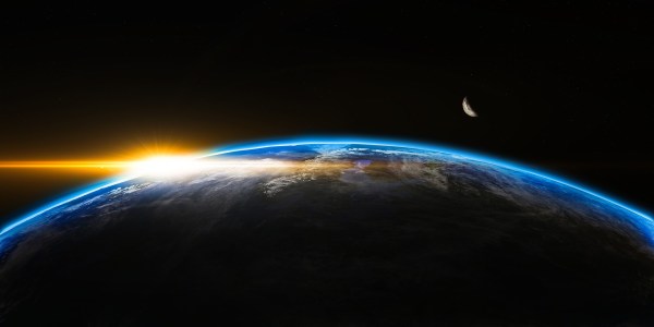 sunrise from space